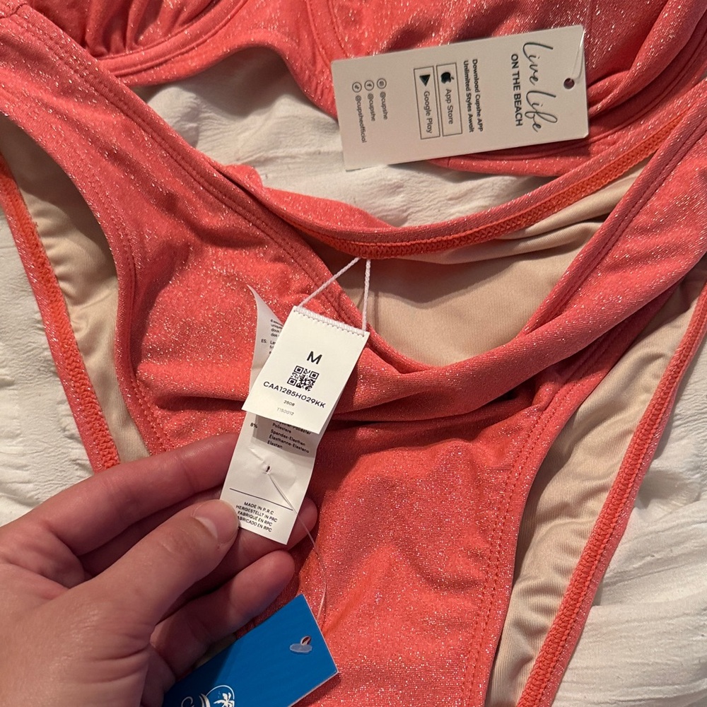 Coral Bikini Set - Picture 6 of 7